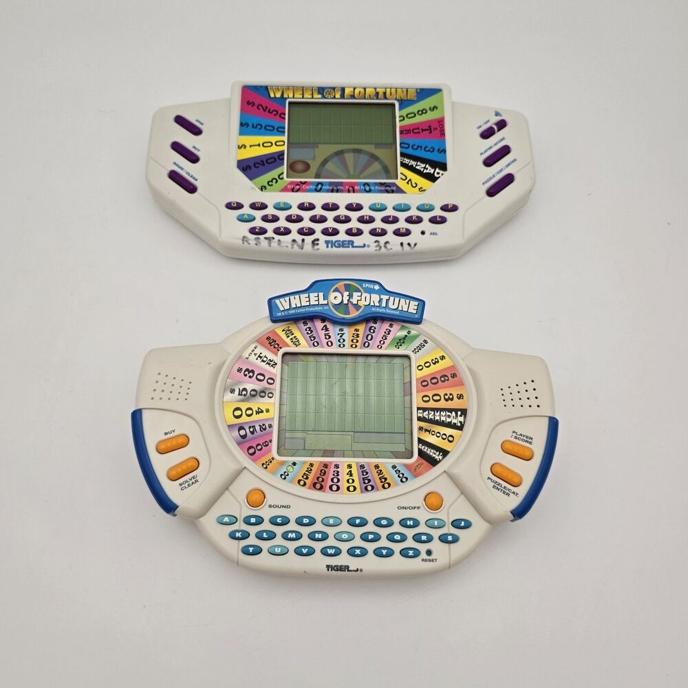 Tiger Electronics Wheel Of Fortune 95 And 98 Handheld Electronic Game WORKS